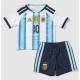 Billige Fotballdrakt Argentina Lionel Messi #10 Replika Hjemmedraktsett Barn VM 2026 Kortermet (med bukser)